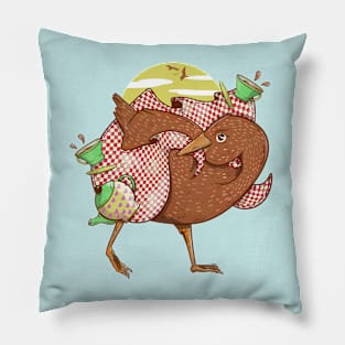 Weka at a picnic Pillow