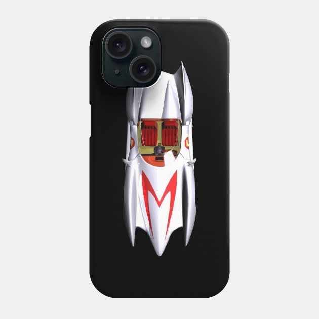 Speed Racer - Mach 5 Car Top - Vintage Retro - Clean Phone Case by Barn Shirt USA