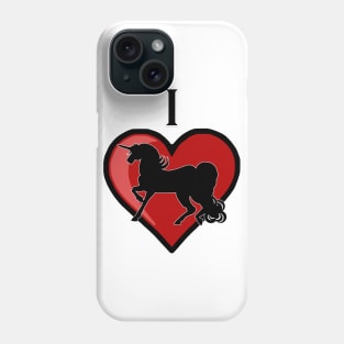 I Heart Unicorns Phone Case