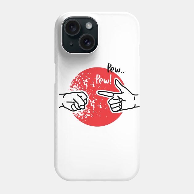 pew pew Phone Case by denufaw