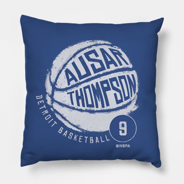 Ausar Thompson Detroit Basketball Pillow by TodosRigatSot