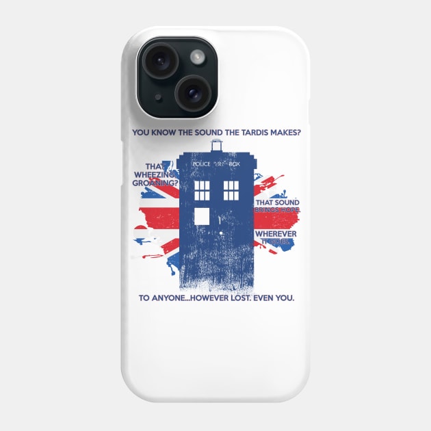 The Sound of the Tardis Phone Case by WibblyWobbly