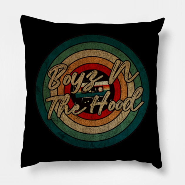 Boyz N The Hood - Vintage Circle kaset Pillow by WongKere Store