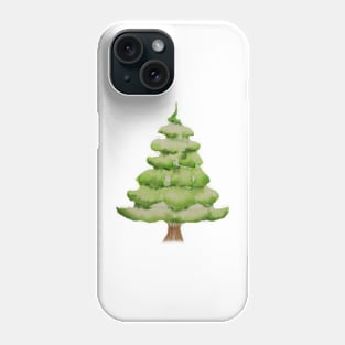 Fir tree Watercolor Phone Case