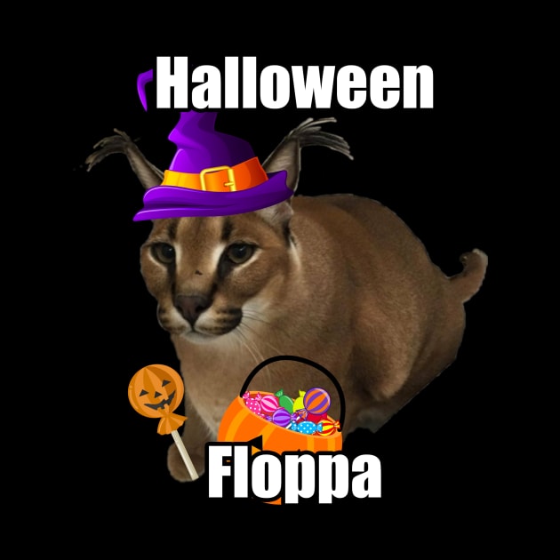 Halloween Big Floppa Meme - Caracal Cat Beloved Spooky Funny Cute by TheMemeCrafts