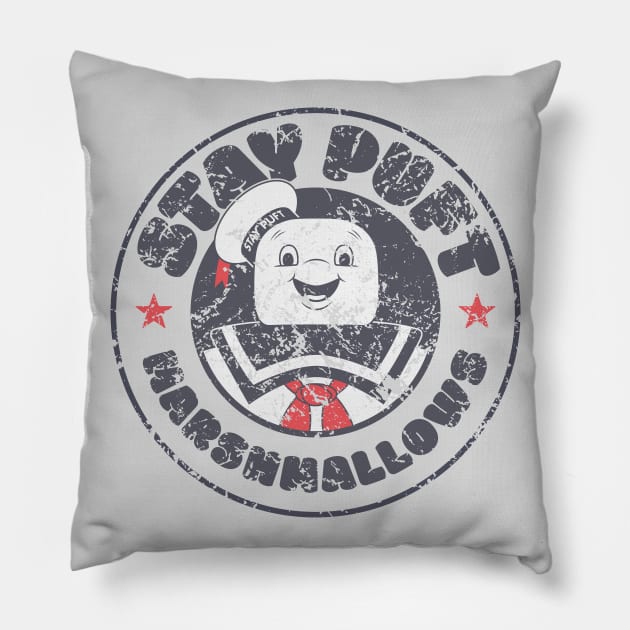 Stay Puft Marshmallows (Ghostbusters) Pillow by GraphicGibbon