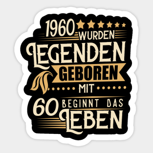 60 Geburtstag Lustige Sprueche Stickers Teepublic
