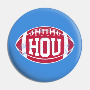 HOU Retro Football - Light Blue Pin