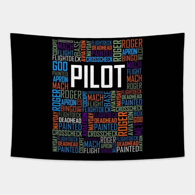 Pilot Words Tapestry by LetsBeginDesigns