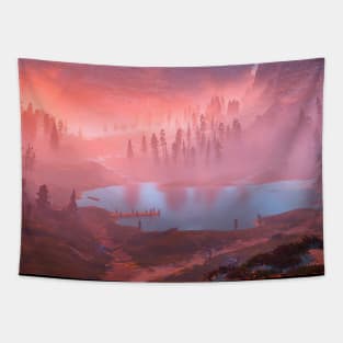 Fantasy japanese Cherry Blossom Tapestry