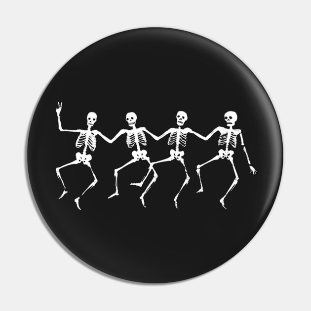 Dancing skeleton Pin by Ykartwork