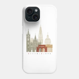 Guadalajara MX skyline poster Phone Case