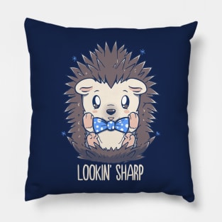 Lookin Sharp Dapper Hedgehog Pillow