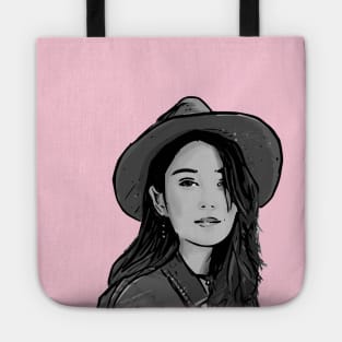 Woman in a Red Hat Tote