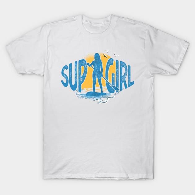 Vintage Woman On Sup Stand Up Paddleboard Retro Shirt Vintage Woman On Sup Stand Up Paddleboard Retro Shirt