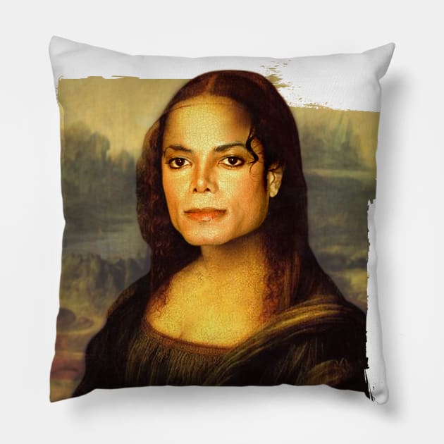 Mona Lisa Pillow by Toby Wilkinson