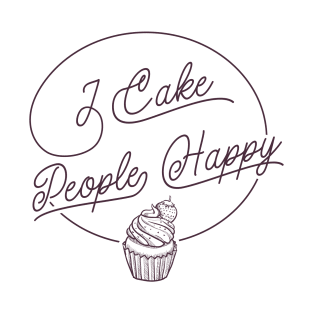 Funny retro pastry cupcake quote design for baking lovers T-Shirt