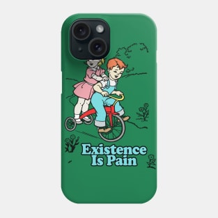 Existence Is Pain -  Existentialist Dread Statement Tee Phone Case