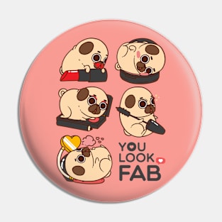 You Look Fab Puglie Pin