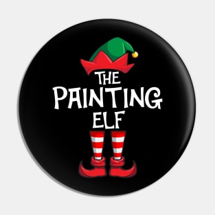 Painting Elf Matching Family Christmas Pin