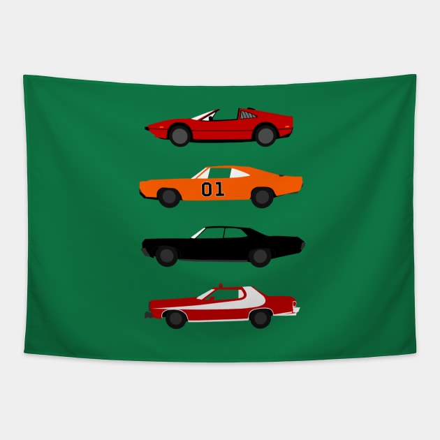 The Car's The Star: TV Edition Tapestry by Paulychilds