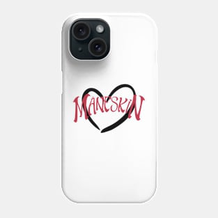 Maneskin in black heart Phone Case