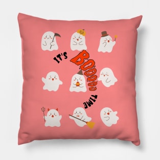 It's Boo Time Shirt, Funny T-Shirt, Cute Ghosts Tee, Halloween Gift Ideas Pillow