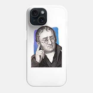 English Chemist John Dalton illustration Phone Case