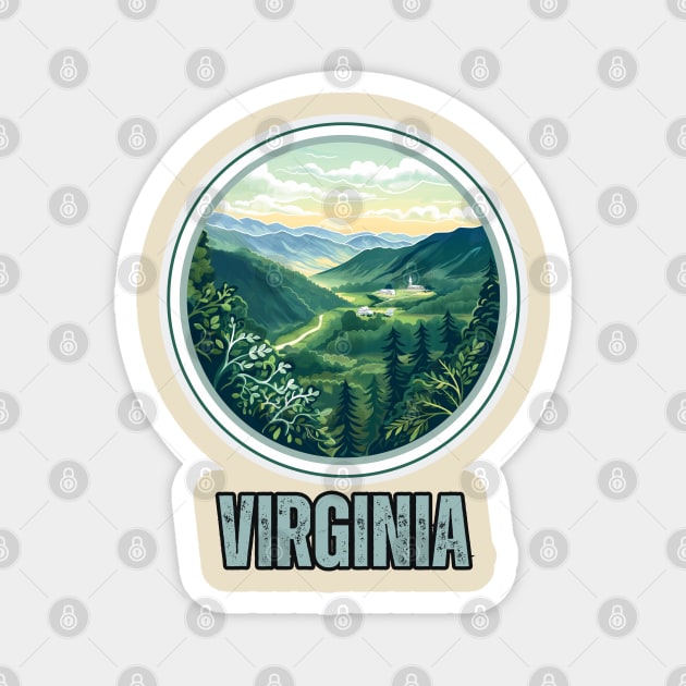 Virginia State USA Magnet by Mary_Momerwids