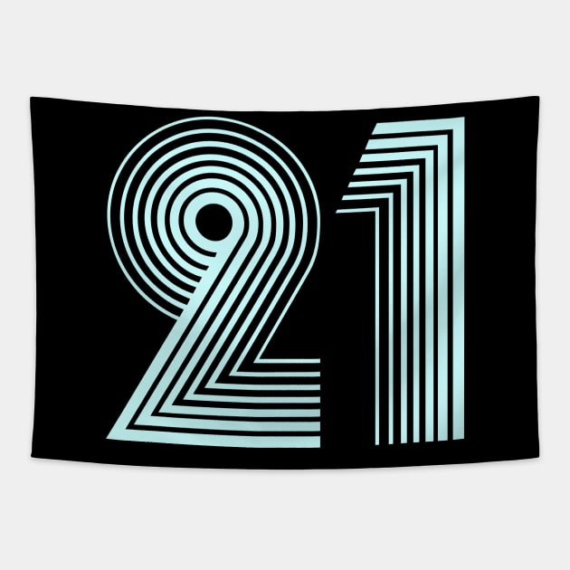 21 Happy Birthday Celebration Tapestry by GillTee