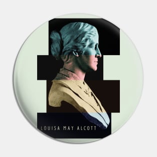 Louisa May Alcott bust Pin