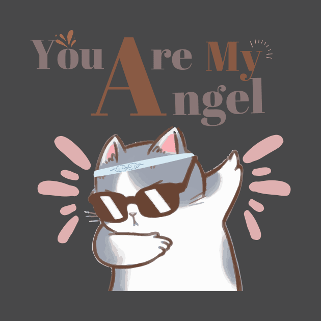 cat You are my angel by Kenartideas