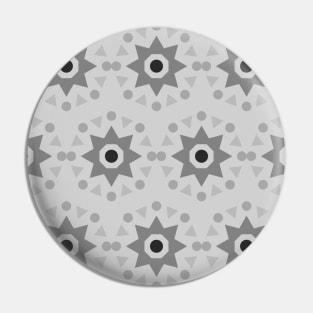 Grey flower seamless pattern print Pin