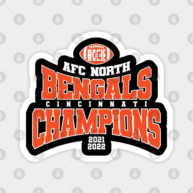 Bengals B2B AFC North Champions Magnet by Nagorniak