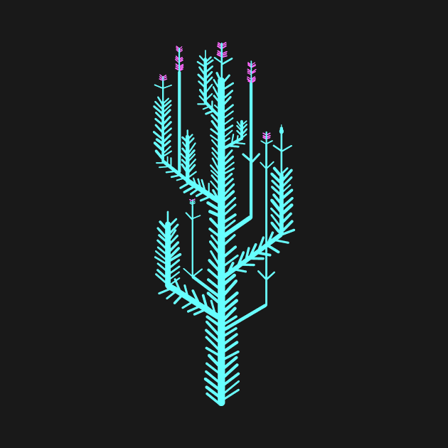 neon desert plant by Nikokosmos