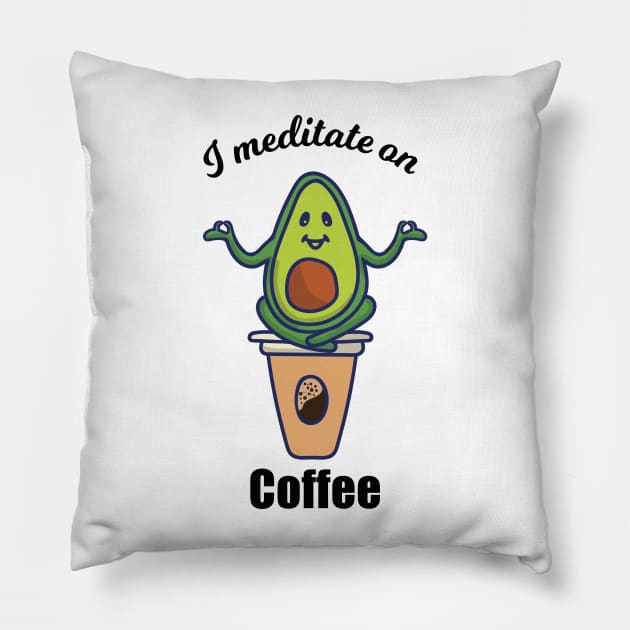 Yoga and Coffee Pillow by EpicMums