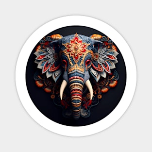 Mandala - Elephant 6 Magnet