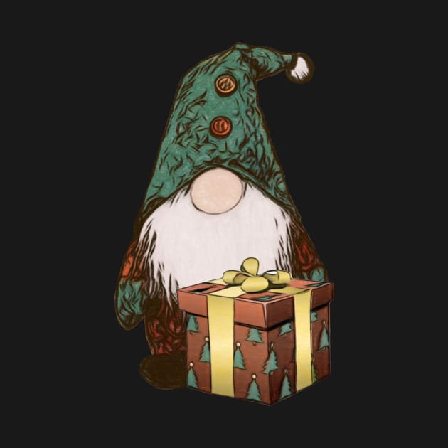 Christmas Gnome Art by NikkiBear67