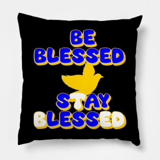 Be Blessed Say Less (Rams Edition) Pillow