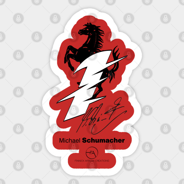 Michael Schumacher Ferrari Legends Michael Schumacher Sticker Teepublic