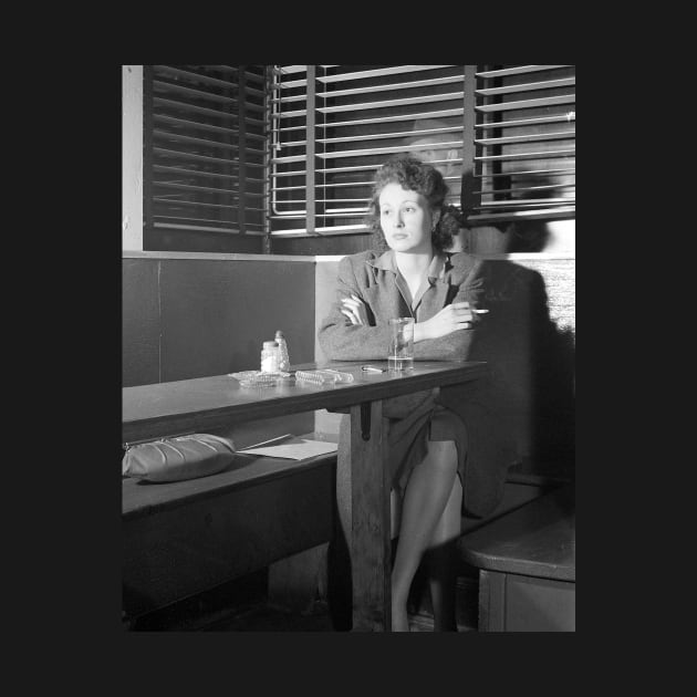 Girl at a Bar, 1943. Vintage Photo by historyphoto