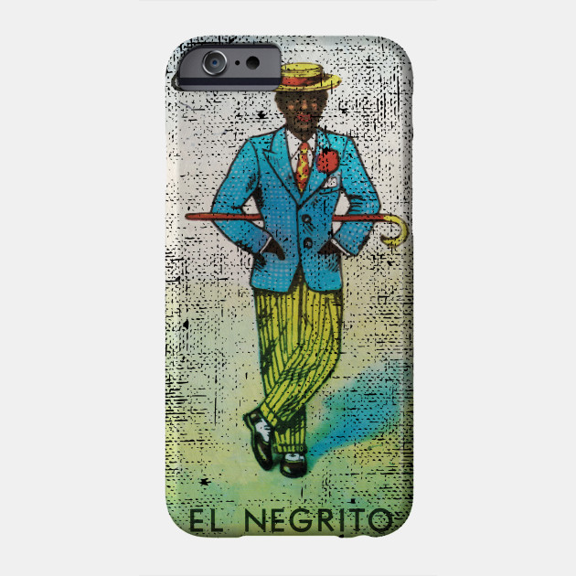 El Negrito Mexican Loteria Bingo Card Loteria Card Phone Case Teepublic Uk