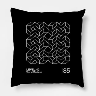 Level 42 - World Machine  / Minimalist Graphic Artwork Design Pillow