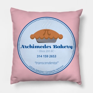 Pi Day - Archimedes Bakery - Math Puns Pillow