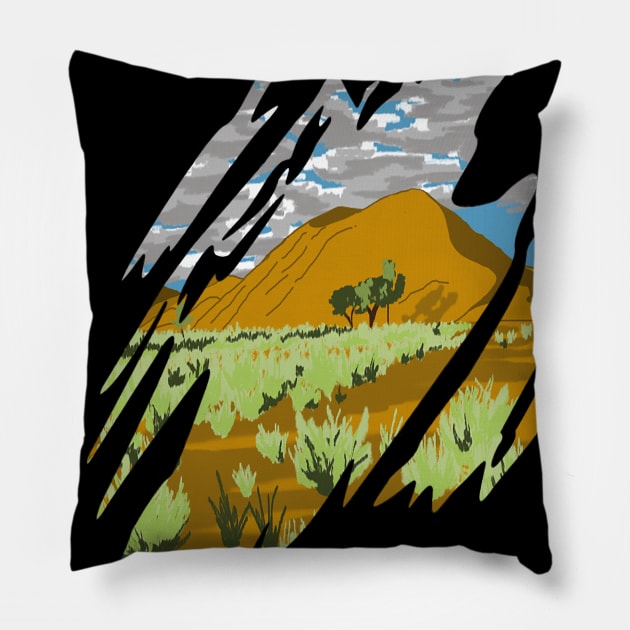 The Secretarybird Pillow by I. Cole