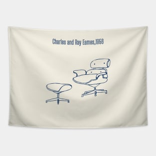 Mid-century Modern Iconic Chair Tapestry