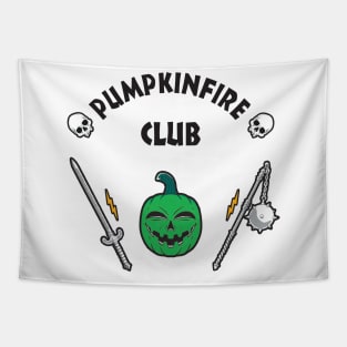 PUMPKINFIRE CLUB - GREEN COLOR Tapestry