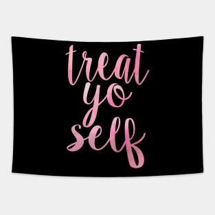 Pink Treat Yo Self Tapestry