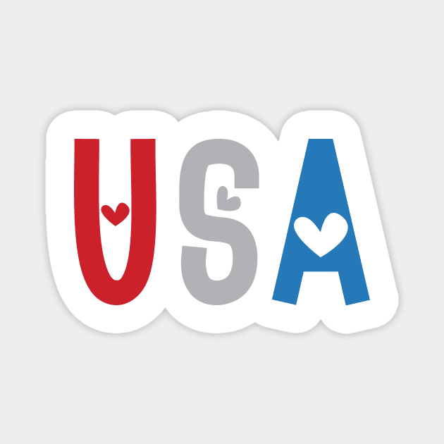 USA Magnet by Ombre Dreams