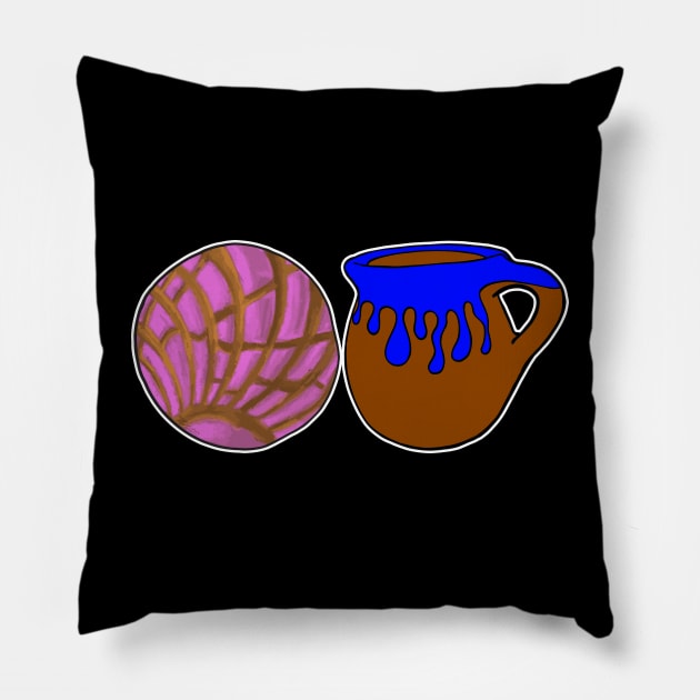 Concha Y Cafecito Pillow by That5280Lady